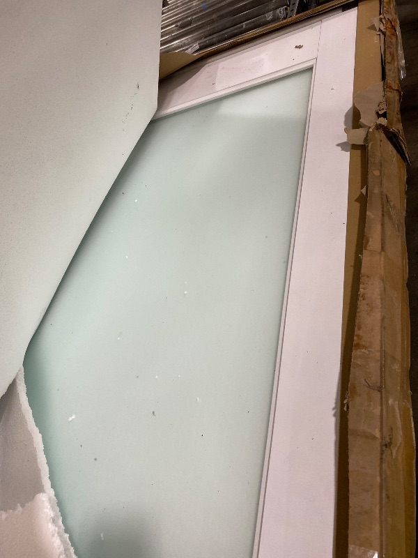 Photo 1 of SMARTSTANDARD 32" x 80" Slab Door, Solid Core Frosted Glass Pantry Door