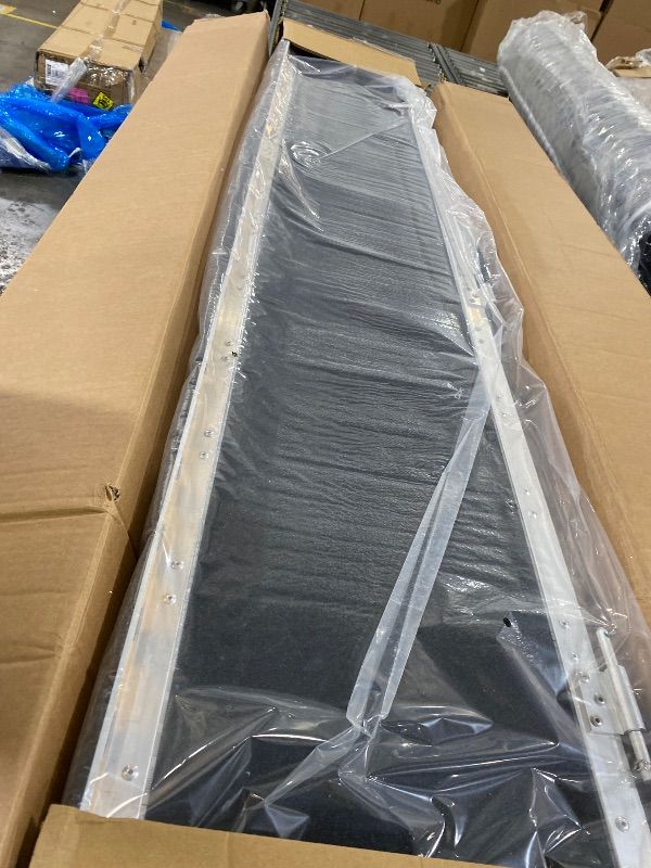 Photo 1 of MAASTERS Wheelchair Ramp 14 Feet - Aluminum Long Wheelchair Ramp - Loading Capacity 600 lbs - Portable 14 Foot Ramp with 2 Extra Support Leg