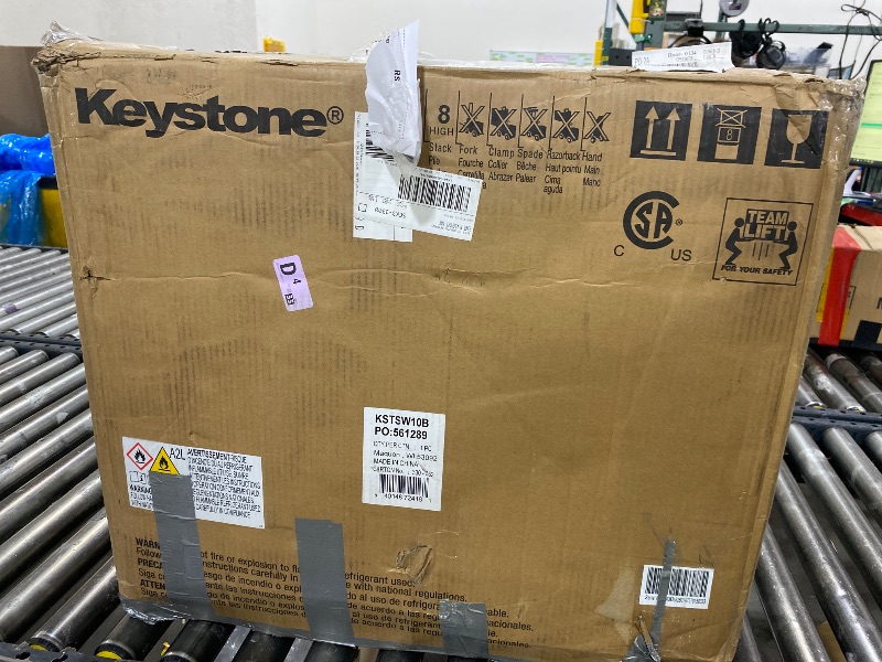 Photo 1 of Keystone 10,000 BTU Slider Window Air Conditioner and Dehumidifier, 115V Air Conditioner Window Unit for Bedroom, Living Room, and Small-Medium Sized Rooms up to 450 Sq.Ft, 4-Way Air Direction Control