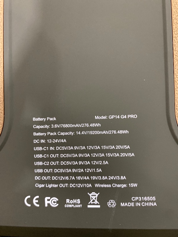 Photo 1 of EASYLONGER CPAP Battery Backup Power Supply ES720 PRO, 276.48Wh Battery Pack for AirSense 11, AirSense 10, AirCurve 10/11, AirMini, Philips Dreamstation/ 2, Emergency Batterys for Outdoor Camping