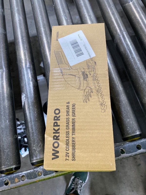 Photo 1 of WORKPRO Cordless Grass Shear & Shrubbery Trimmer - 2 in 1 Handheld 7.2V Electric Grass Trimmer Hedge Shears/Grass Cutter Rechargeable Lithium-Ion Battery and Type-C Cable Included