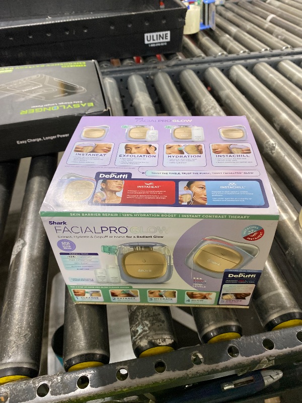 Photo 1 of Shark FacialPro Glow at-Home Hydro-Powered Facial System with DePuffi Hot & Cold Therapy – Professional Spa Skincare Device for Pore Cleansing, Hydration, & Radiant Glow, Lilac, FH320PL