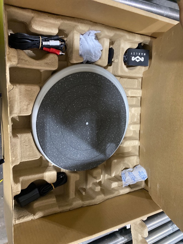 Photo 1 of House of Marley Stir It Up Wireless Bluetooth Turntable - Sustainably Crafted Bamboo Record Player, Recycled Rewind Fabric, Superior Sound, Black
