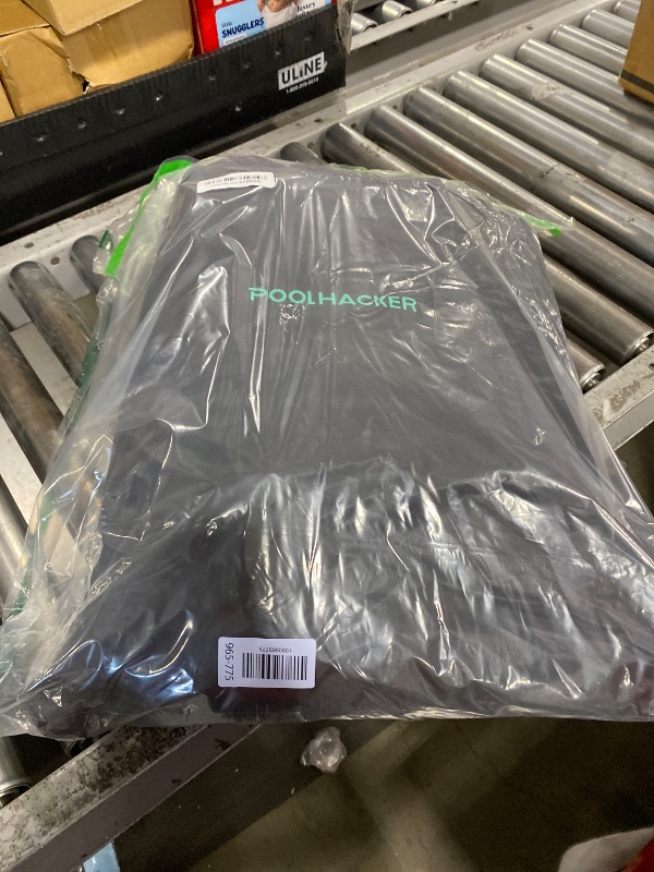 Photo 1 of POOLHACKER 18 FT Round Pool Cover 420D Swimming Pool Cover for Above Ground Pools, Solar Pool Cover with Steel Cable & Pulley Tightening, Windproof and UV Resistant