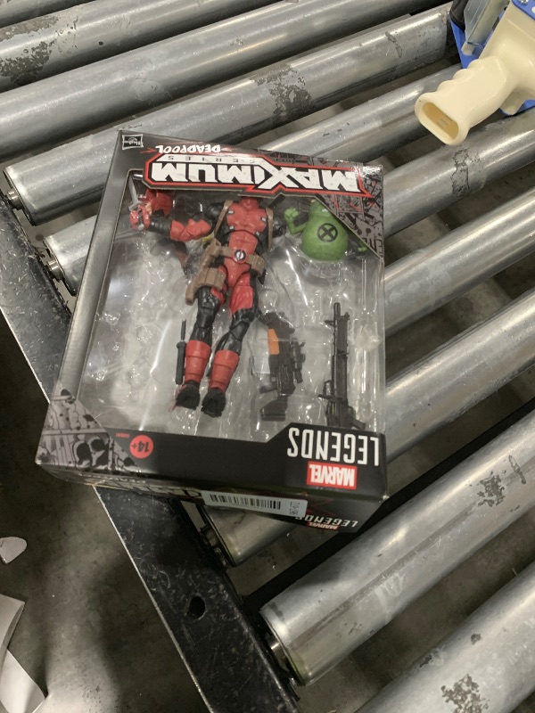 Photo 1 of Marvel Legends Maximum Series Deadpool, Deluxe Deadpool Comics Collectible 6-Inch Action Figure with 24 Accessories Including X-Force’s Doop