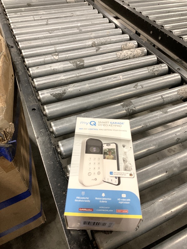Photo 1 of myQ Smart Garage Door Video Keypad with Wide-Angle Camera,Customizable PIN Codes,and Smartphone Control–Take Charge of Your Garage Access Works with Chamberlain, LiftMaster and Craftsman openers,White