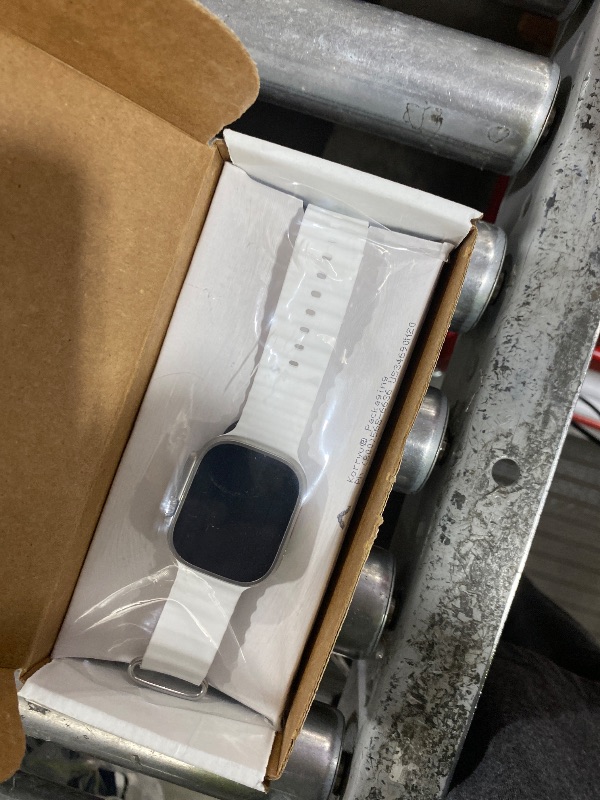 Photo 1 of Apple Watch Ultra 2 [GPS + Cellular 49mm] Smartwatch with Rugged Titanium Case & White Ocean Band. Fitness Tracker, Precision GPS, Action Button, Extra-Long Battery Life, Bright Retina Display