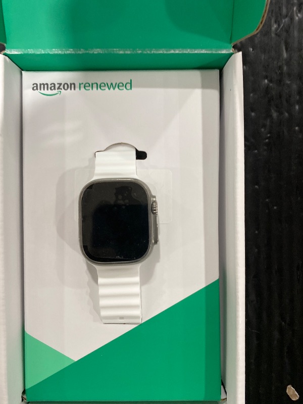 Photo 1 of Apple Watch Ultra 2 [GPS + Cellular, 49mm] - Titanium Case With White Ocean Band, One Size (Renewed Premium)