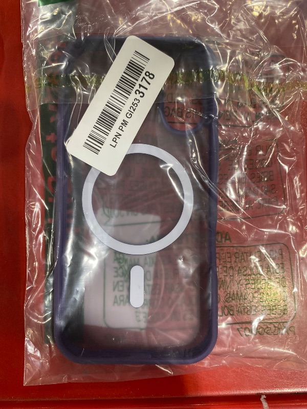 Photo 1 of SUPFINE Magnetic for iPhone 17 Case with Screen Protector (Compatible with MagSafe)(Military Grade Drop Protection) Translucent Matte Phone Cover,Dark Purple