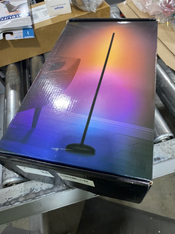 Photo 1 of Vexinat LED Corner Floor Lamp, RGB LED Corner Lamp with App & Remote, Smart Floor Lamp with 16 Million Colors, Music Sync, Scene Modes, Color Changing Standing Lamps for Living Room, Bedroom