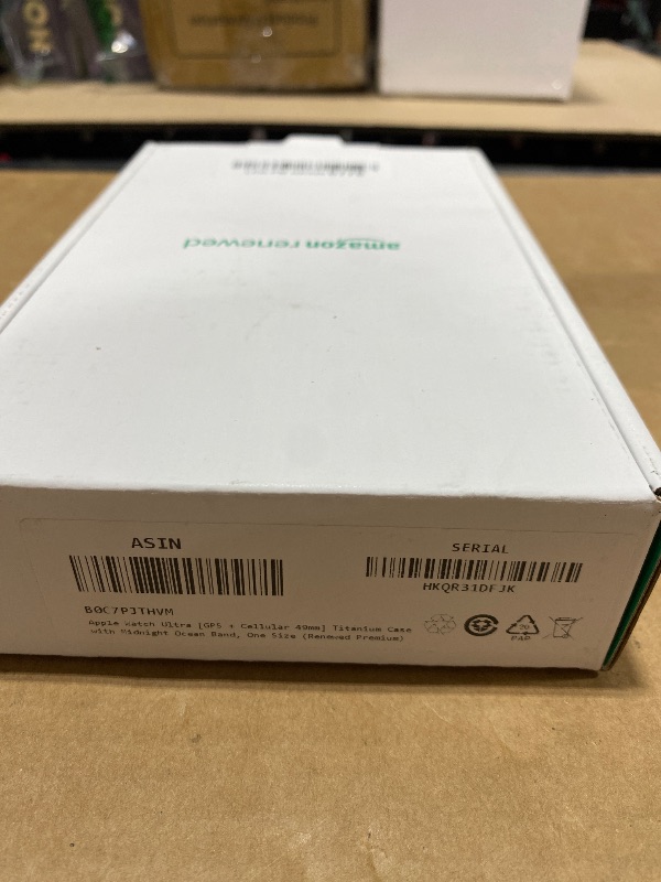 Photo 1 of Apple Watch Ultra [GPS + Cellular 49mm] Titanium Case with Midnight Ocean Band, One Size (Renewed Premium)