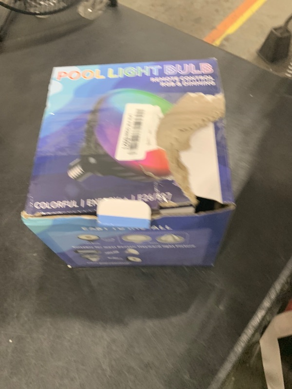 Photo 1 of 2026 Upgraded Pool Light Bulb, 120V 90W Color LED Pool Lights for Inground Pools, RGB Color-Changing & Remote Control, Enhanced Signal Coverage, E26/E27 Replacement for Pentair & Hayward, Matte Black
