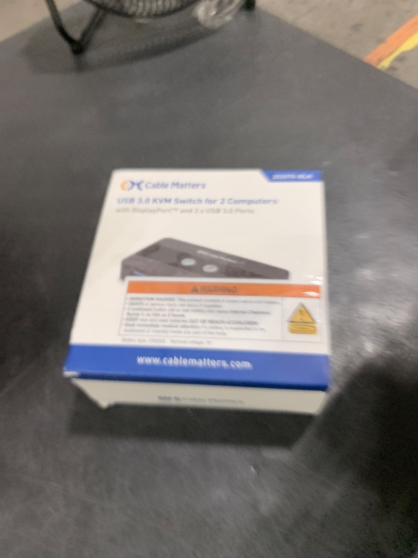 Photo 1 of Cable Matters USB 3.0 KVM Switch, DisplayPort 1.4, for 2 Computers