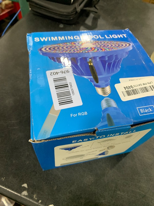 Photo 1 of CEDIO LED Pool Light Bulb for Inground Pool, 2026 Upgraded 120V RGB Color Changing Pool Lights Underwater Pool Light with Remote Control, E26/E27 Replacement Pool Light (Pool Light Bulb Black)