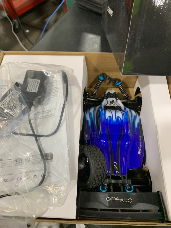 Photo 1 of SIMREX 1:18 Scale 4WD RC Car | 40+MPH High Speed Off-Road Remote Control Truck | All-Metal Transmission & Nylon Chassis | 30+ Min Runtime | Gift for Adults, Teens & Kids (Blue)
