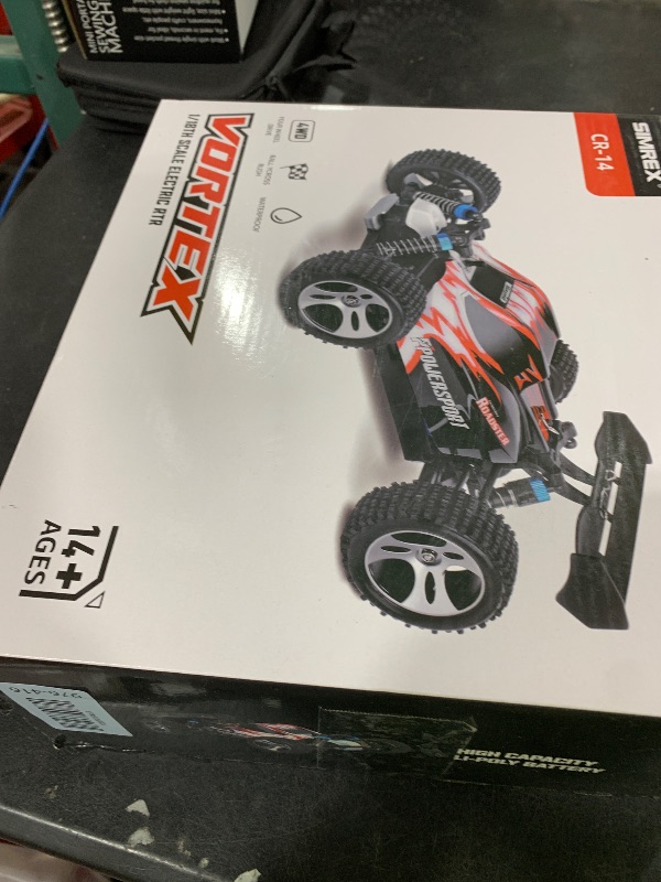 Photo 1 of SIMREX 1:18 Scale 4WD RC Car | 40+MPH High Speed Off-Road Remote Control Truck | All-Metal Transmission & Nylon Chassis | 30+ Min Runtime | Gift for Adults, Teens & Kids (Blue)
