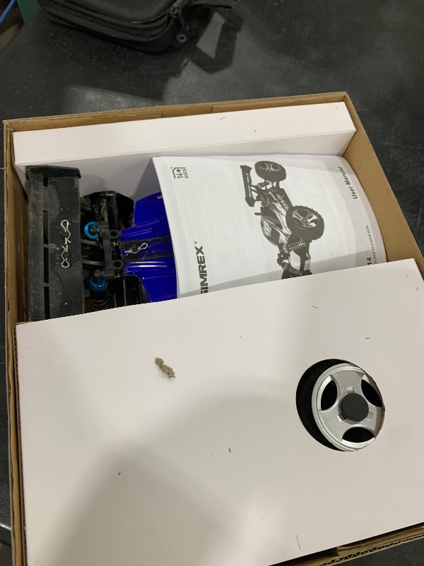 Photo 1 of SIMREX 1:18 Scale 4WD RC Car | 40+MPH High Speed Off-Road Remote Control Truck | All-Metal Transmission & Nylon Chassis | 30+ Min Runtime | Gift for Adults, Teens & Kids (Blue)