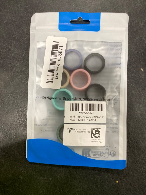 Photo 1 of 10 Pack Ring Cover Compatible with Oura Ring Gen 4/4 Ceramic, Oura Ring Gen 3 Horizon/Heritage, Support Charging with Cover on, Anti-Scratch Elastic Silicone Ring Protector for Men Women Working Out