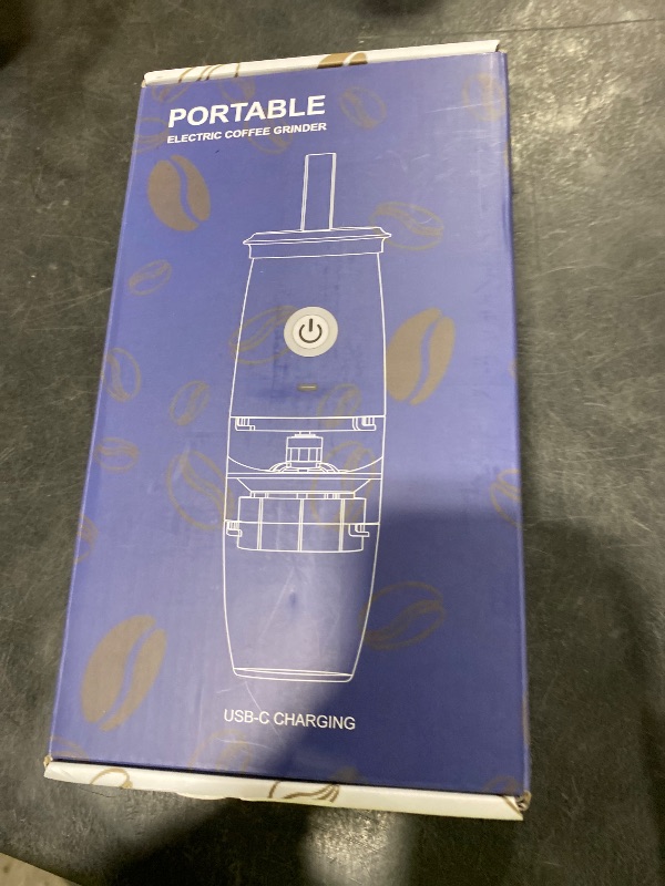 Photo 1 of Portable Burr Coffee Grinder, Electric/Manual 2-in-1 Cafe Bean Grind Mill, USB Rechargable Mini Electric Coffee Grinder with 5 Grind Settings
