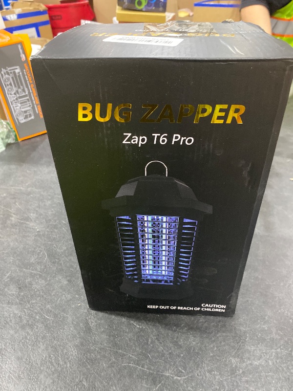 Photo 1 of GOOTOP Bug Zapper Outdoor, Mosquito Zapper, 4200V 3 Prong Plug in Electric Fly Zapper, Mosquito Killer, Fly Traps, Flying Insects Zapper Indoor Outdoor, ABS Plastic Outer (Black)
