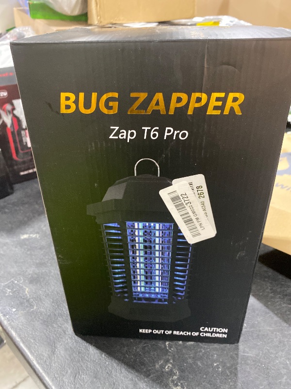 Photo 1 of GOOTOP Bug Zapper Outdoor, Mosquito Zapper, 4200V 3 Prong Plug in Electric Fly Zapper, Mosquito Killer, Fly Traps, Flying Insects Zapper Indoor Outdoor, ABS Plastic Outer (Black)