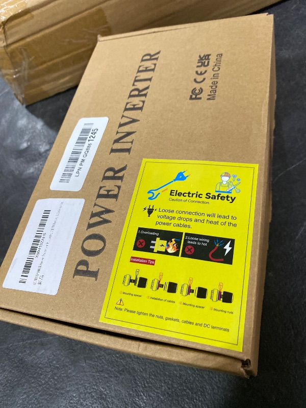 Photo 1 of OLTEANP 600W Power Inverter Pure Sine Wave Inverter 12V DC to 120V AC Converter for Car, Truck, Home, Vehicles, Laptop, Car Inverter 12V to 110V with 2 AC Outlets, 2 USB Ports, LCD Display
