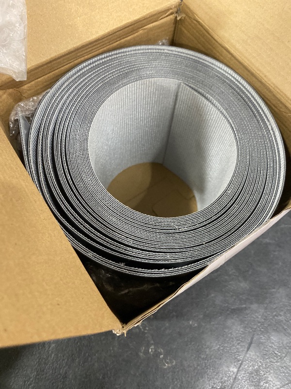 Photo 1 of Lounsweer 6 Inch Wide 25 Foot Length Black Conveyor Belt Material PVC 120 Cover One Side Conveyor Belt Extra Long Fiber Fabric Bottom Layer Industrial Drive Polyester Repair Conveying Belts