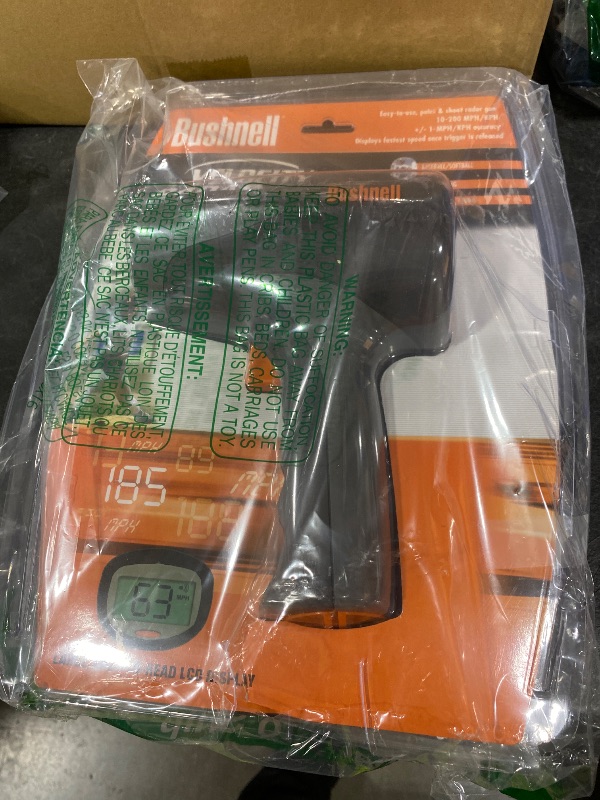 Photo 1 of Bushnell Velocity Speed Gun - Accurate Handheld Radar for Sports, Racing, and Traffic Monitoring, Measures Up to 200 MPH with Clear LCD Display