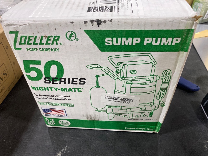 View 3 of Zoeller M53 Mighty-mate Submersible Sump Pump, 1/3 Hp