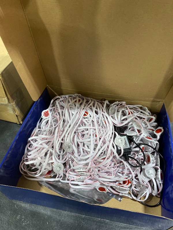 Photo 1 of XINKAITE 400FT Permanent Outdoor Lights with 200 LEDs - Smart RGB+IC with 16 Million Colors, IP67 Waterproof, App & Remote Control, Hundreds of Modes for Holidays, Christmas & Home(2 Rolls 200FT)