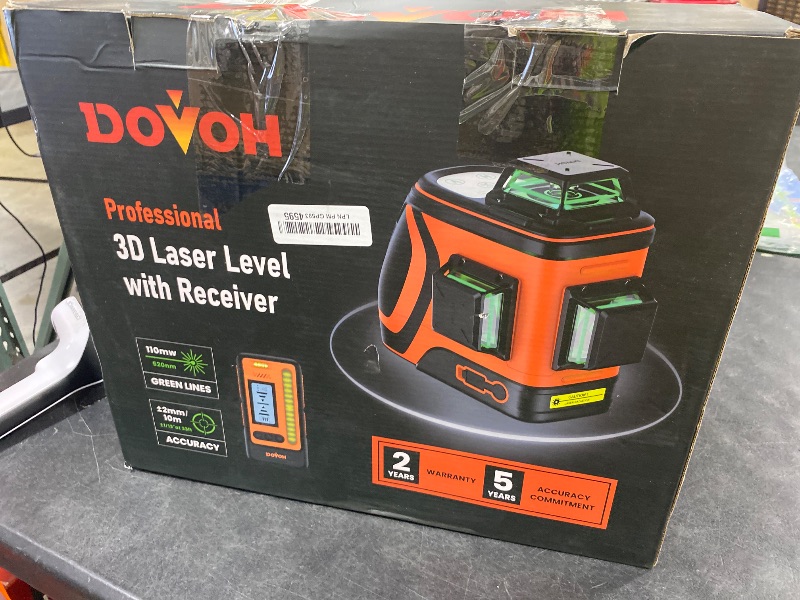 Photo 1 of DOVOH Outdoor Laser Level 360 Self Leveling with Receiver, H3-360G-KIT