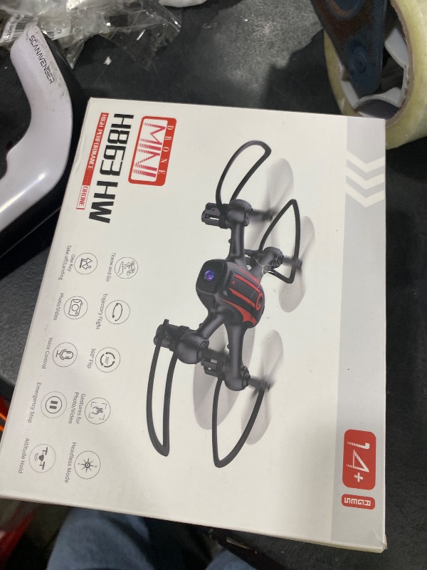 Photo 1 of Drone with Camera 1080P HD, Remote Control Mini Drones for Kids and Adults, RC Quadcopter with One-Key Takeoff/Landing, Altitude Hold, 3D Flip, Gesture Selfie, 2 Batteries Drone for Boys and Beginners