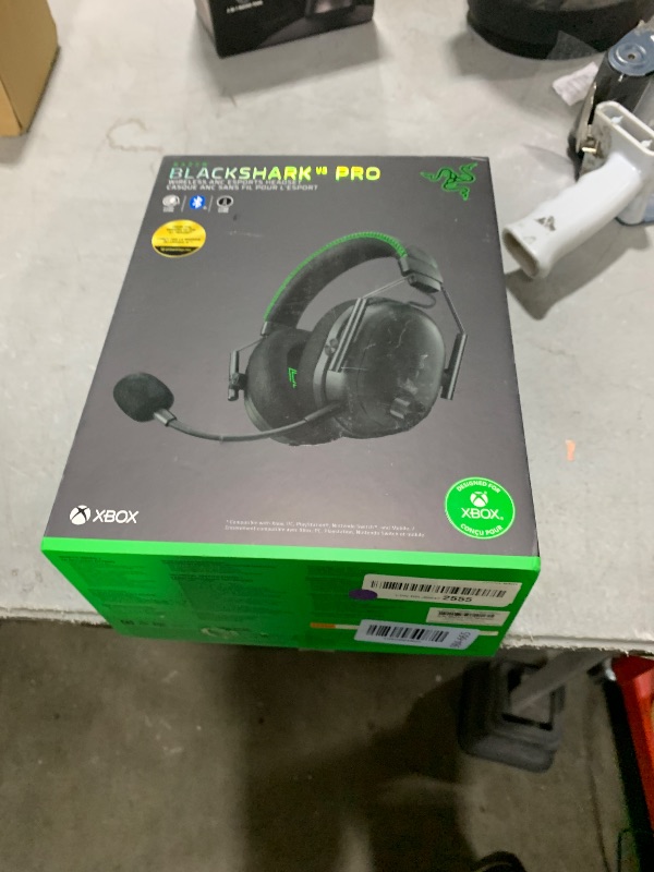 Photo 1 of Razer BlackShark V3 Pro Wireless ANC Gaming Headset for Xbox: Full Band Mic - 50mm Drivers - 2.4 GHz, Bluetooth, USB, 3.5mm - Works with PC, Mac, PS5, Nintendo Switch - Long Battery Life - Black