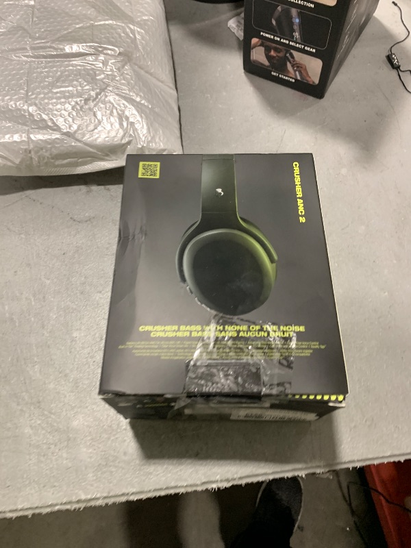 Photo 1 of Skullcandy Crusher ANC 2 Wireless Over-Ear Bluetooth Headphones with Multi-Sensory Bass, Active Noise Cancelling, Up to 60 Hours Battery, Microphone for iPhone Android - True Black