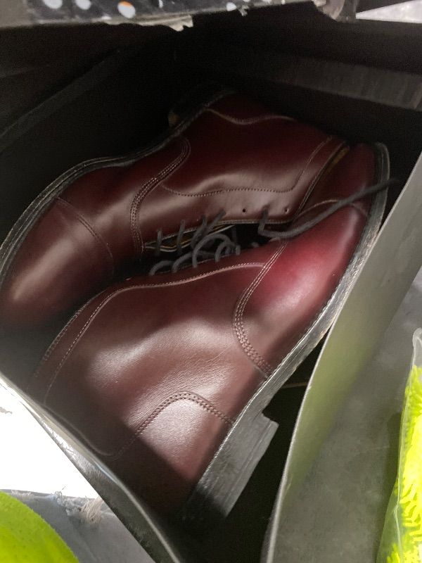 Photo 1 of Allen Edmonds Mens Park Avenue Cap Toe Oxford Dress Boot Burgundy 11 D