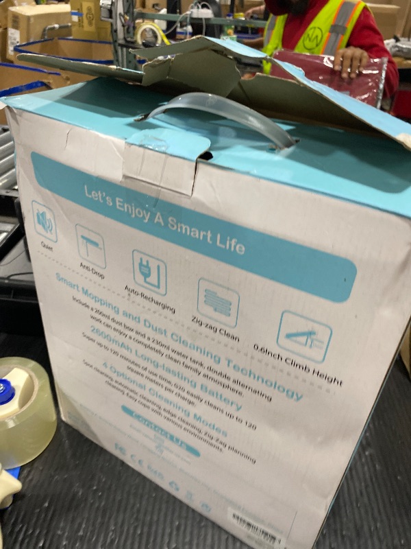 Photo 1 of Kilgone Robot Vacuum and Mop Combo, Ultra Slim, Smart 3D Obstacle Avoidance, Tangle-Free Robotic Vacuum Cleaner for Pet Hair, Hard Floor & Carpet, App/Alexa/Google Control