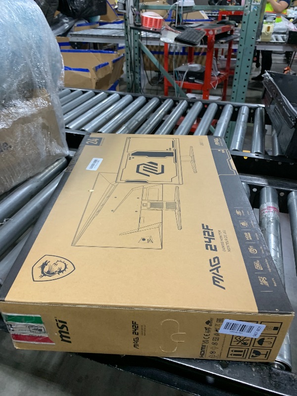 View 2 of msi MAG 242F 24-inch 1920 x 1080 (FHD) Gaming Monitor, 200Hz, AMD FreeSync Premium, HDMI, DisplayPort, VESA, Tilt, Height Adjustable, Speaker, 0.5ms, Black