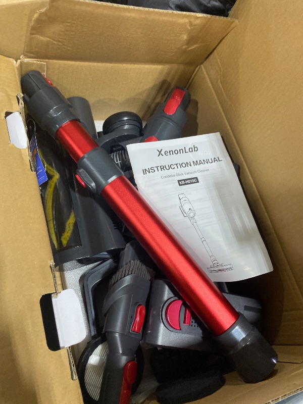 Photo 1 of XenonLab Cordless Vacuum Cleaner, 75Mins/55KPa/650W Freestanding Vacuum Cleaners for Home, with Anti-Static&Anti-Tangle Brush, LED Touch Screen, Stick Vacuum for Carpets, Pet Hair, Hardwood Floors