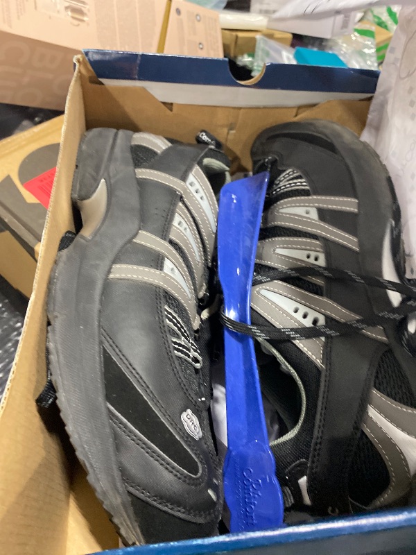 Photo 1 of Dr. Comfort Performance-X Men's Therapeutic Diabetic Double Depth Shoe: Black 12.0 X-Wide (XW/6E) Elastic & Standard Laces