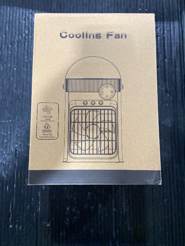 Photo 1 of Portable Air Conditioners, Mini AC Unit Cooling Fan for Bedroom,1200ML Small Air Cooler Fans with Remote, 3 Mist,3 Speed,8 Light,2-8H Timer Personal AC Portable for Office Camping Car Desk (White)
