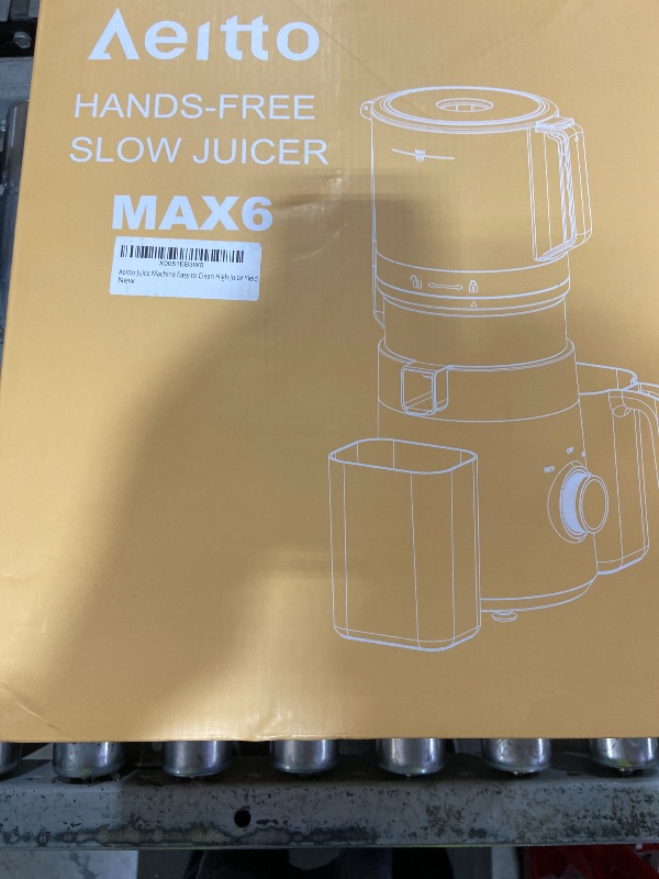 Photo 1 of Aeitto Masticating Juicer, Juicer Machines Large Capacity, Cold Press Juicer for Family Party