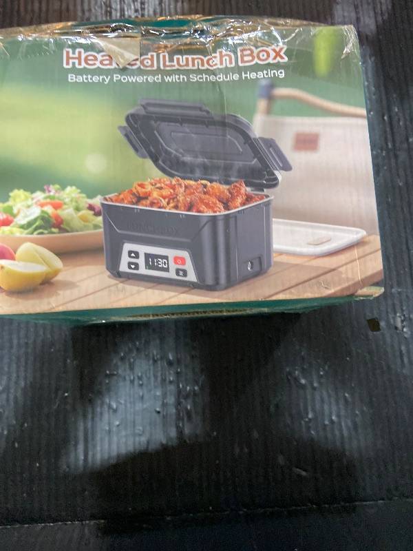 Photo 1 of EAST OAK Cordless Electric Lunch Box for Adults, Battery Powered Heated Lunch Box for Work, Travel, 5.5 Cups Rechargeable Self Heating Food Heater, Memory Function & Automatic Keep Warm, Green