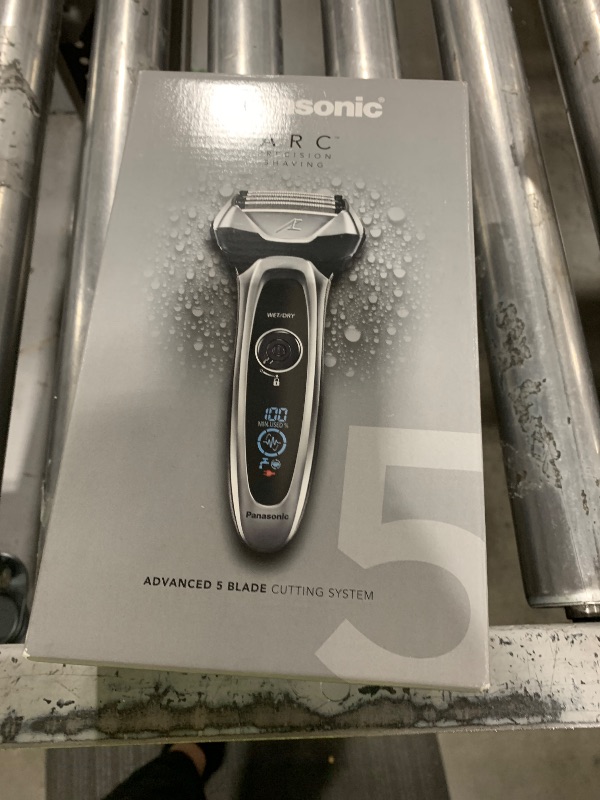 Photo 1 of Panasonic ARC5 Electric Razor for Men with Pop-Up Trimmer, Wet/Dry 5-Blade Electric Shaver with Intelligent Shave Sensor and Multi-Flex Pivoting Head, ES-LV65-S (Silver)