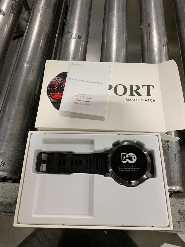 Photo 1 of Military Smart Watches for Men (Answer/Make Calls), Smart Watch with 100-Days Extra-Long Battery, IP68 Waterproof, Heart Rate/Sleep Monitor 100+ Sport Modes 1.7? Fitness Watch for Android/iPhone