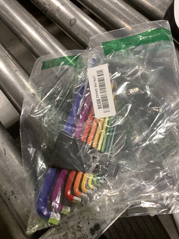 View 2 of PB Swiss Tools 90-100° RainBow Key L-Wrench Set PB 2222.LH-10 RB CN | 100% Swiss Made | 9-Piece Allen Key Set, Size 1.5-10 mm with Very Short Key Part