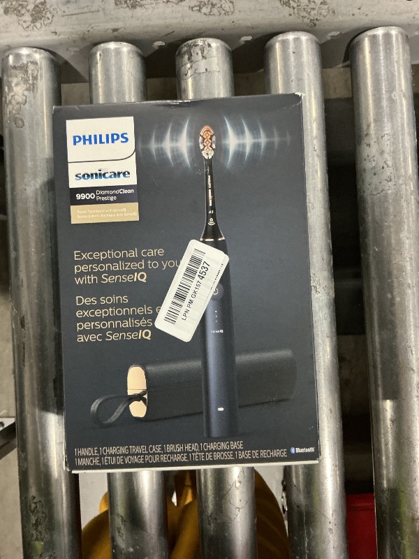 Photo 1 of Philips Sonicare DiamondClean 9900 Prestige Electric Toothbrush - with SenseIQ Technology and Advanced AI App, 5 Brushing Modes, 3 Intensity Levels, Charging Travel Case,Midnight Blue, Model HX9990/12