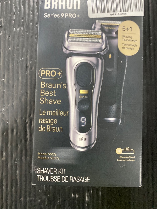 Photo 1 of Braun Series 9 PRO+ Electric Razor for Men, 5 Pro Shave Elements & Precision Long Hair Trimmer, 6in1 SmartCare Center, Wet & Dry Electric Shaver for Smooth Skin with 60min Battery Runtime, 9517s