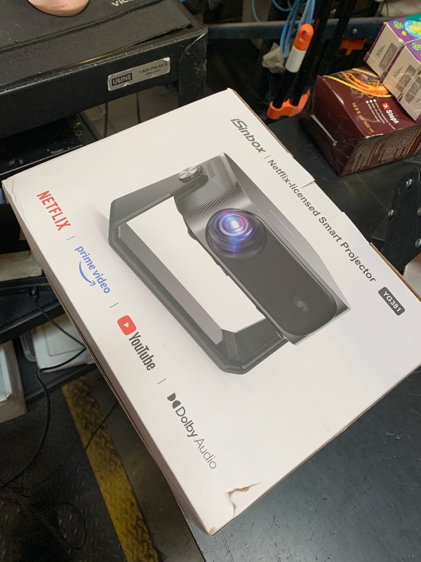 Photo 1 of [2000 ANSI/Auto Focus & Keystone/Built-in APP] 4K Outdoor Projector with Wifi and Bluetooth, Smart Portable Projector with Built in Apps YouTube/PrimeVideo & Dolby, Home Theater Projector with HDR10+