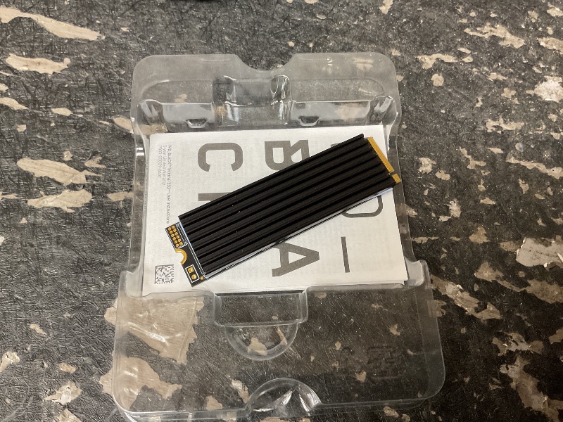 Photo 1 of Aluminum Heatsink M.2 SSD Cooler NVMe 2280 with Thermal Pad for PS5 & PC