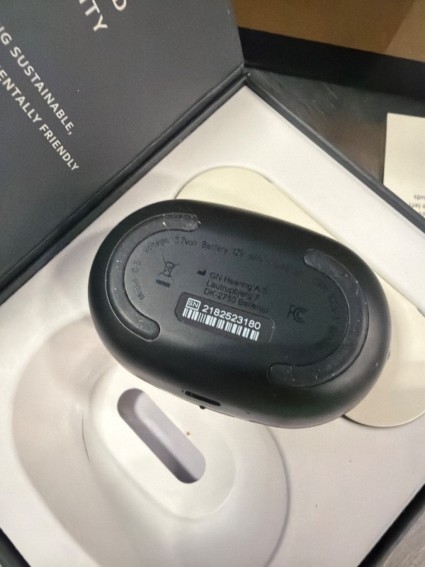 Photo 1 of Jabra Enhance Plus Self-Fitting OTC Rechargeable Hearing Aids for Advanced Hearing Enhancement, Music and Calls – (Incompatible with Android) 4 Mics and Powerful Speakers, Made for iPhone – Dark Grey